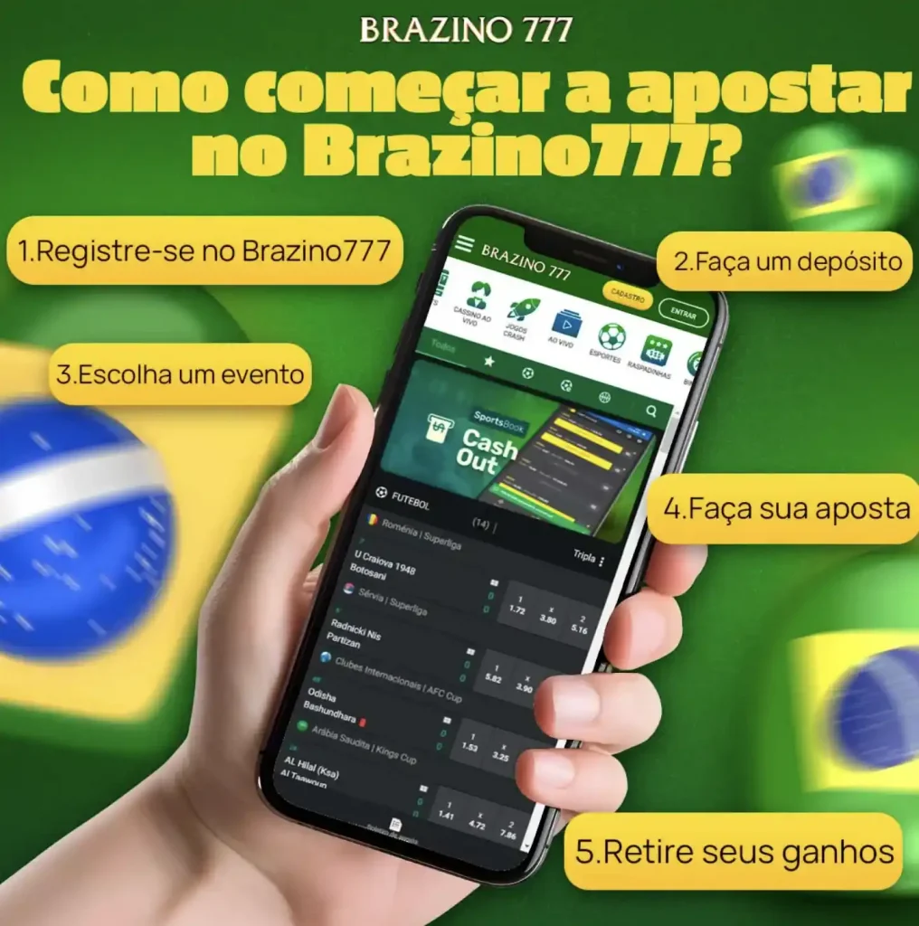 Como começar a apostar no Brazino777