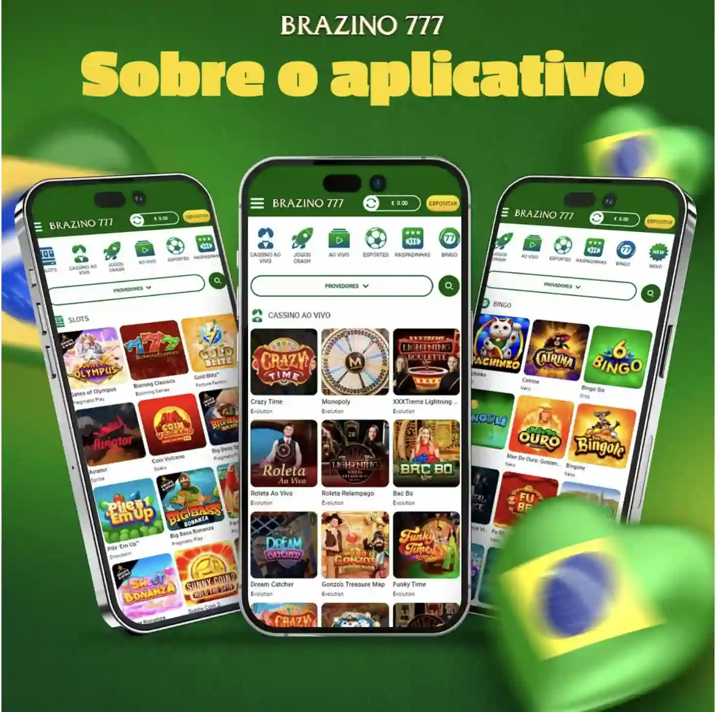 Aplicativo Brazino777 no celular